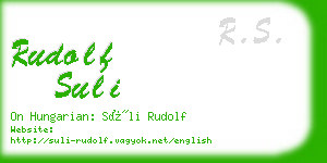 rudolf suli business card