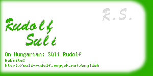 rudolf suli business card